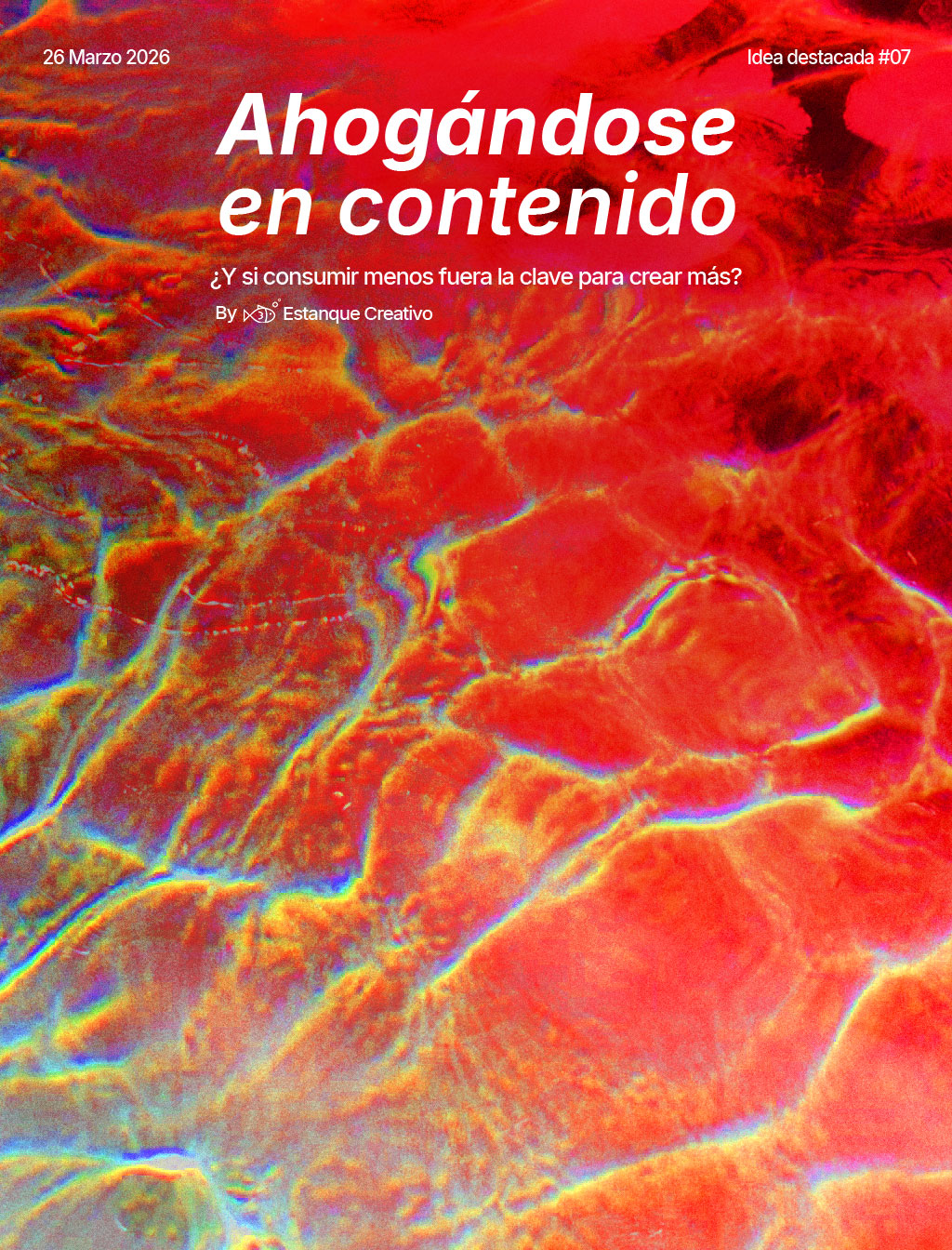 Ahogándose en contenido, jadeando por la creatividad